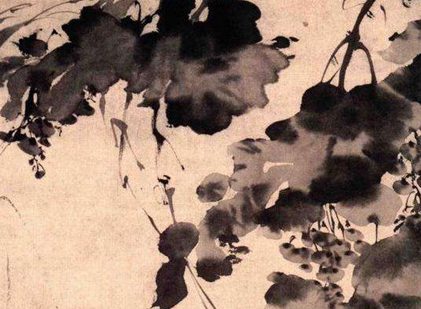 明代画家徐渭纸本水墨画《墨葡萄图》简介 现藏于北京故宫博物院